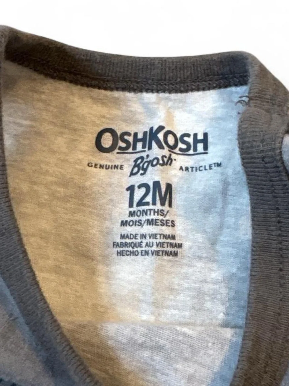 OshKosh B'gosh Gray Tie-Dye Dino Surf Tank Top with Dino